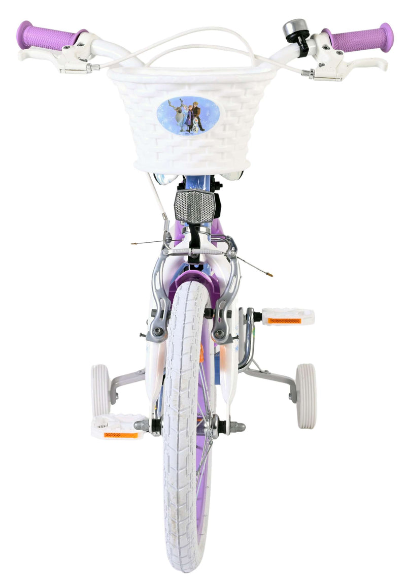 Load image into Gallery viewer, Volare disney frozen 2 kinderfiets - meisjes - 16 inch - blauw paars - twee handremmen