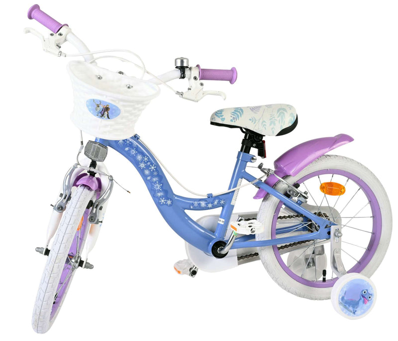 Load image into Gallery viewer, Volare disney frozen 2 kinderfiets - meisjes - 16 inch - blauw paars - twee handremmen