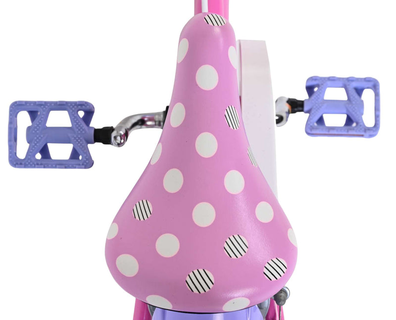 Load image into Gallery viewer, Disney minnie cutest ever! kinderfiets - meisjes - 12 inch - roze - twee handremmen
