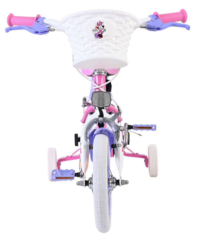 Load image into Gallery viewer, Disney minnie cutest ever! kinderfiets - meisjes - 12 inch - roze - twee handremmen