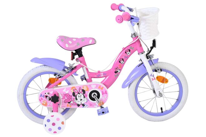 Load image into Gallery viewer, Disney minnie kinderfiets - meisjes - 14 inch - roze - twee handremmen