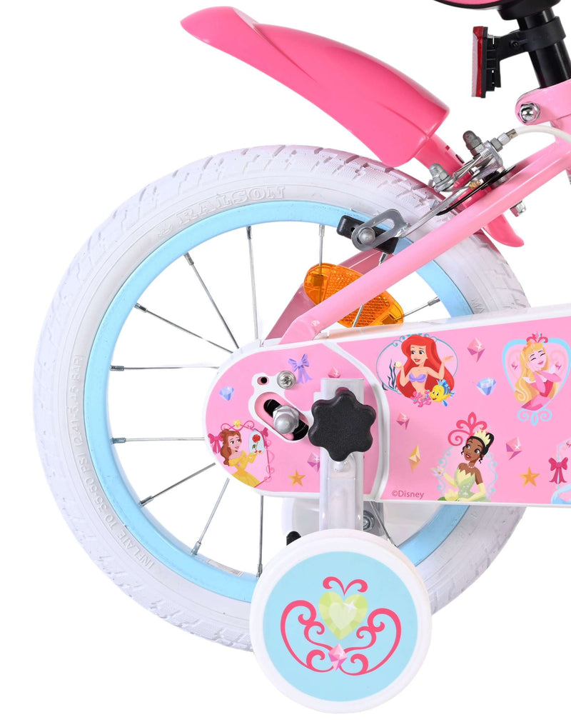 ギャラリービューアに画像をロードする, Volare magic royals kinderfiets - meisjes - 14 inch - roze - twee handremmen