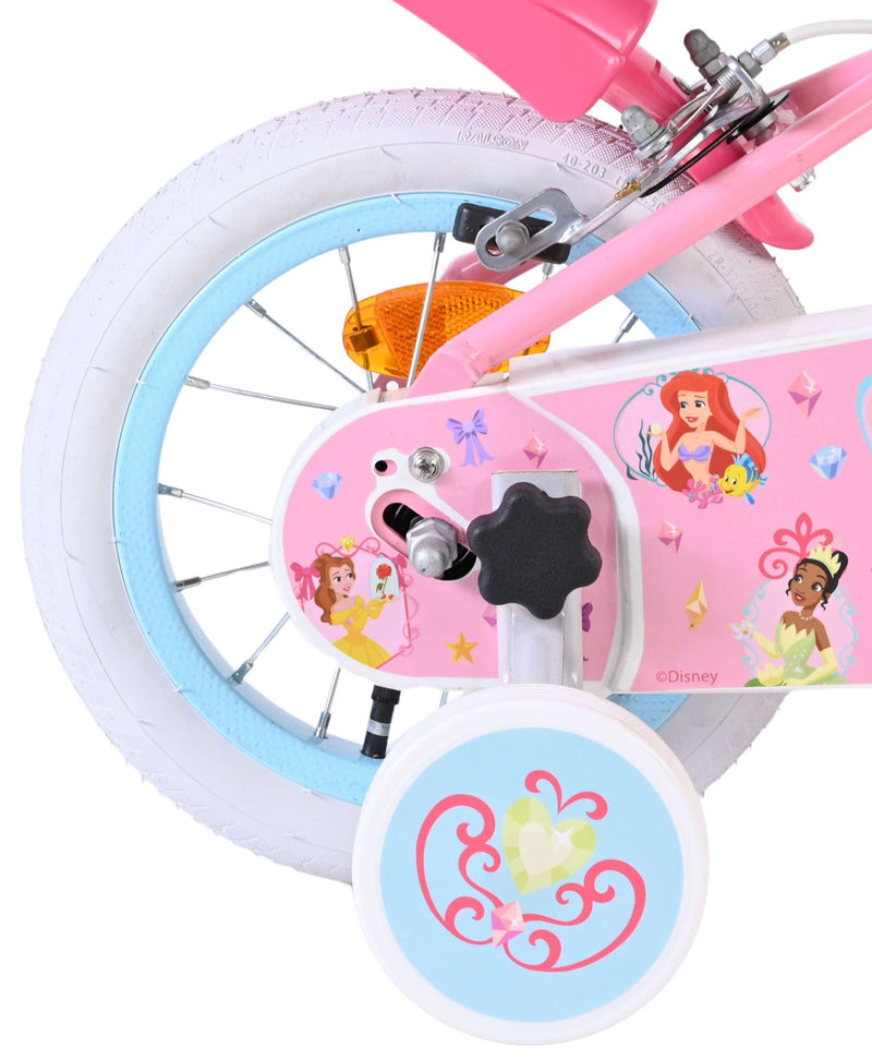 Load image into Gallery viewer, Disney prinzessin disney princess kinderfiets - meisjes - 12 inch - roze - twee handremmen