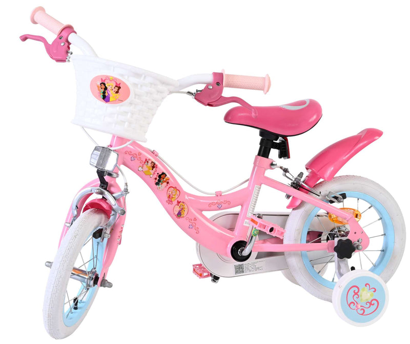 Load image into Gallery viewer, Disney prinzessin disney princess kinderfiets - meisjes - 12 inch - roze - twee handremmen