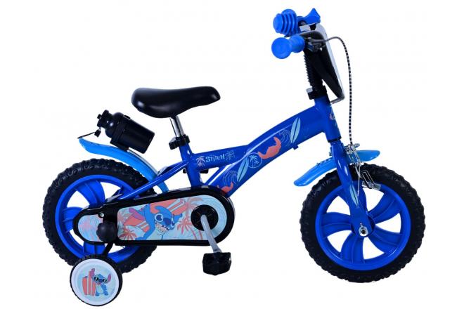 Load image into Gallery viewer, Stitch Stitch Kinderfiets Jongens 12 inch Blauw