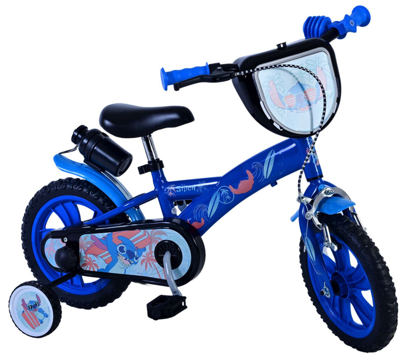 Load image into Gallery viewer, Stitch Stitch Kinderfiets Jongens 12 inch Blauw