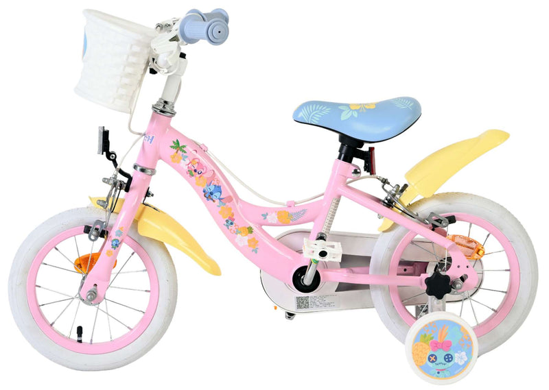 Load image into Gallery viewer, Stich disney stitch kinderfiets - meisjes - 12 inch - twee handremmen - roze