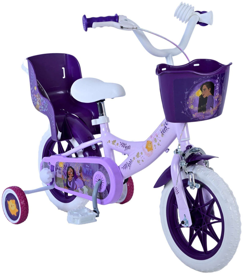Load image into Gallery viewer, Wish Wish Wish Kinderfiets Meisjes 12 inch Paars