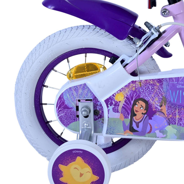 Disney Wish Kinderfiets - Meisjes - 12 inch - Paars - Twee Handremmen
