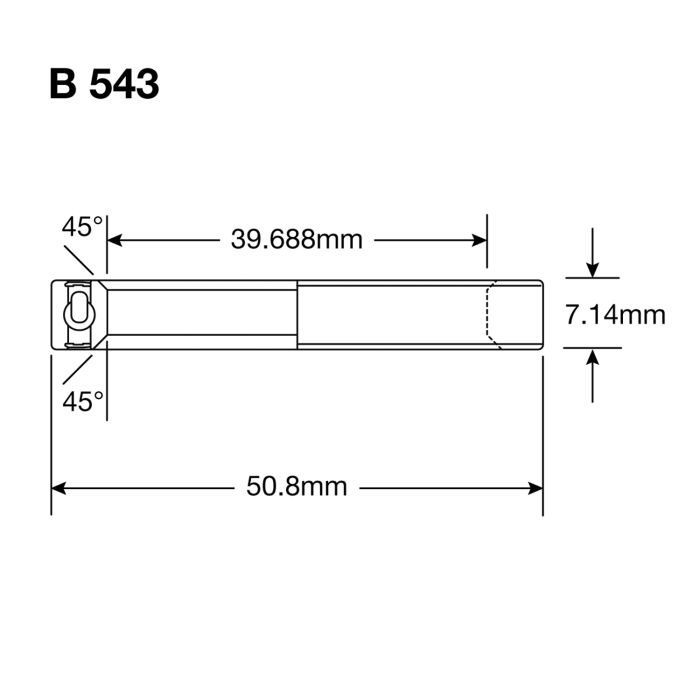 ギャラリービューアに画像をロードする, Enduro bearings b 543 2rs max - abec 3 max (angular contact) - 1 9 16''x2''x9 32''