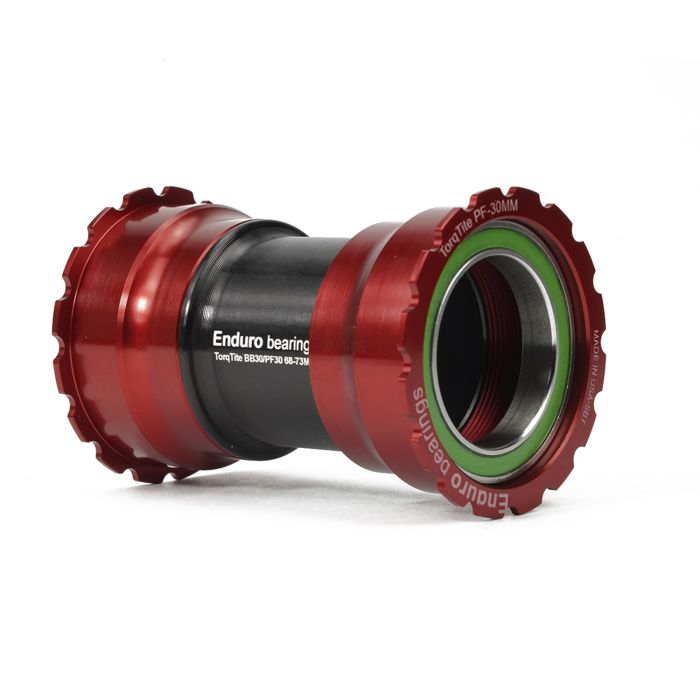 Load image into Gallery viewer, Enduro bearings torqtite bottom bracket - pf30 to 30mm (narrow) - a c ss - red