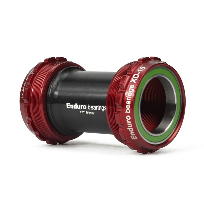 Afbeelding laden in galerijviewer, Enduro bearings t47 bottom bracket to 30mm - a c ss - red