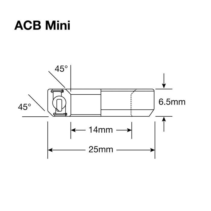 Afbeelding laden in galerijviewer, Enduro bearings acb mini ss - 440c stainless (angular contact) - 14,2x25x6,5 (45x45°)