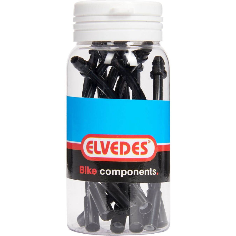 ギャラリービューアに画像をロードする, Elvedes v-brake kabelbocht 90 5mm rvs zwart (10x) elv2018061