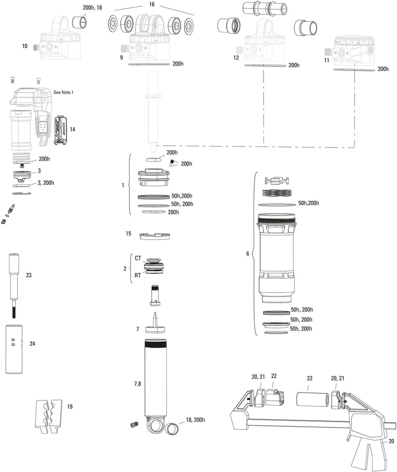 Load image into Gallery viewer, Rockshox schokdemper super deluxe ultimate flight attendant rear shock rs sup.del. ult.fa 185x55mm