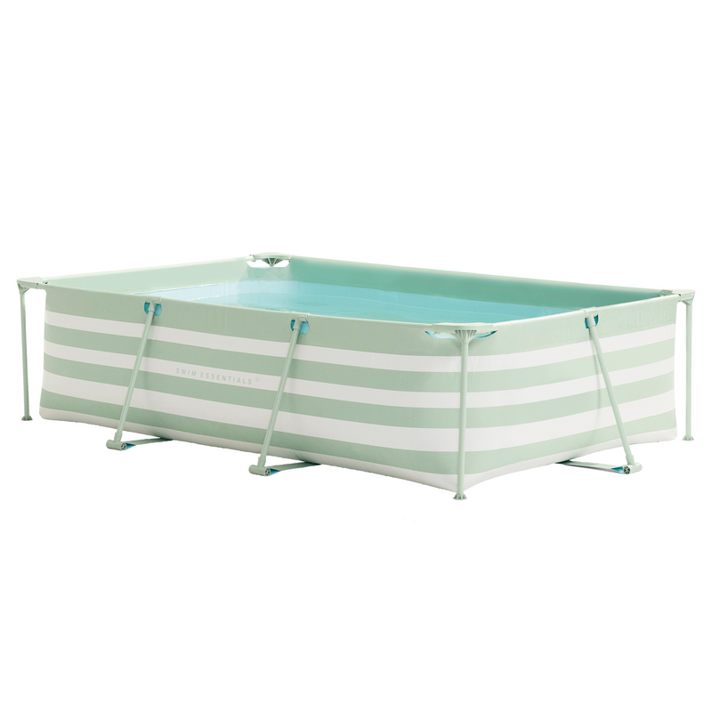 Laden Sie das Bild in Galerie -Viewer, Swim essentials luxe groen gestreept zwembad, 300x200x75cm