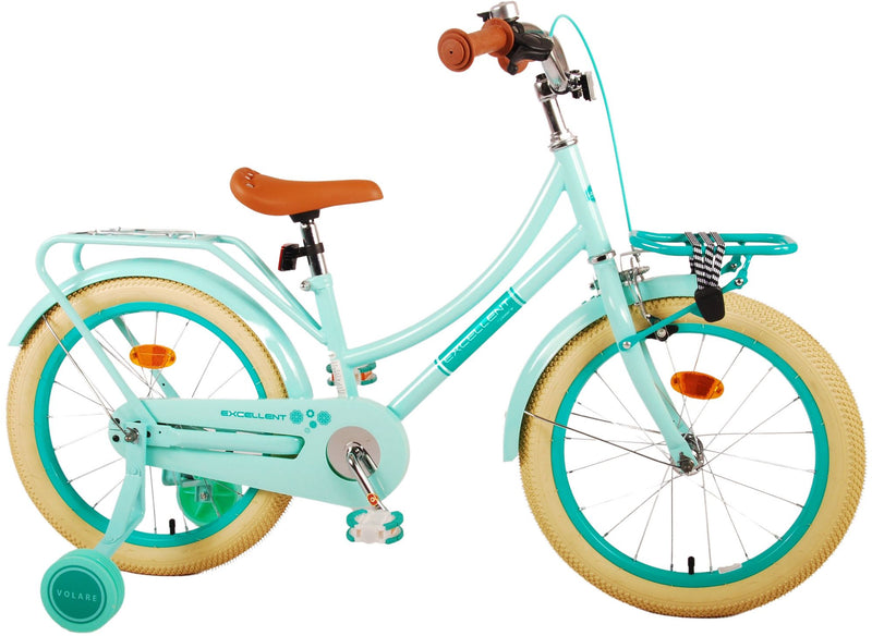 Load image into Gallery viewer, Volare Excellent Kinderfiets - Meisjes - 18 inch - Groen - 95% afgemonteerd