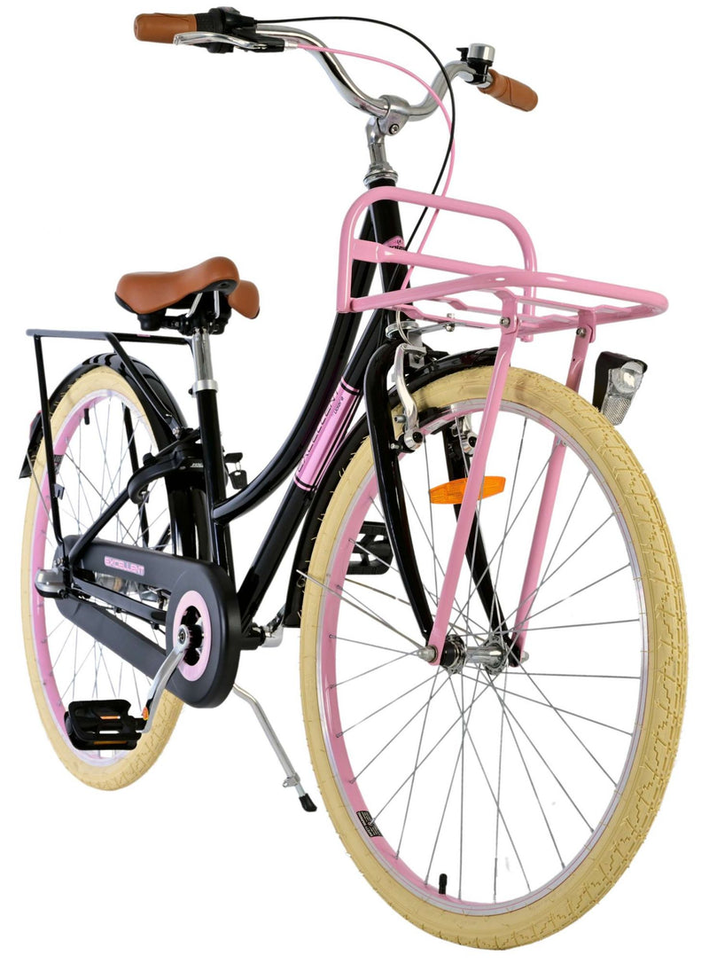 Load image into Gallery viewer, Volare Excellent Kinderfiets - Meisjes - 26 inch - Zwart - 3 versnellingen