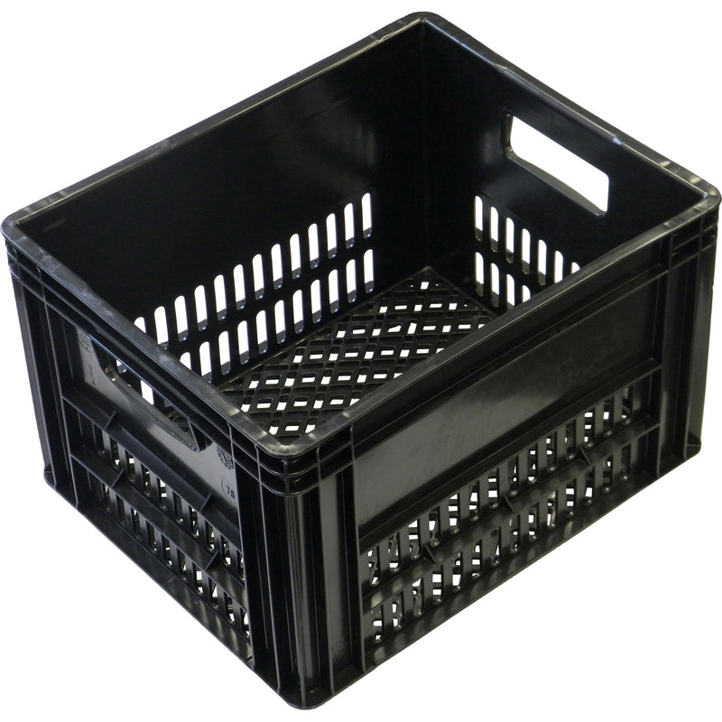 Cargue la imagen en el visor de la galería, fietskrat zwart 40 liter