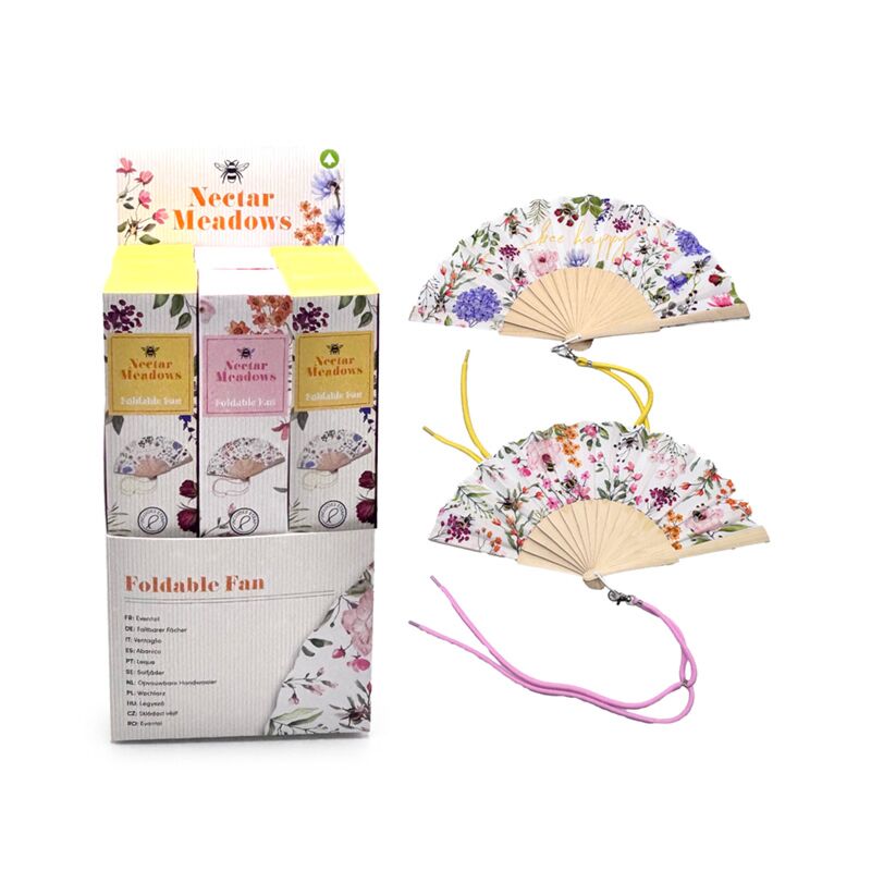 Laden Sie das Bild in Galerie -Viewer, Nectar meadows opvouwbare handventilator