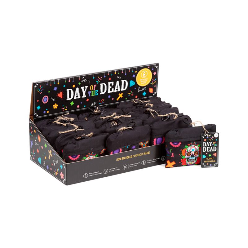 Load image into Gallery viewer, Opvouwbare tas - dia de los muertos