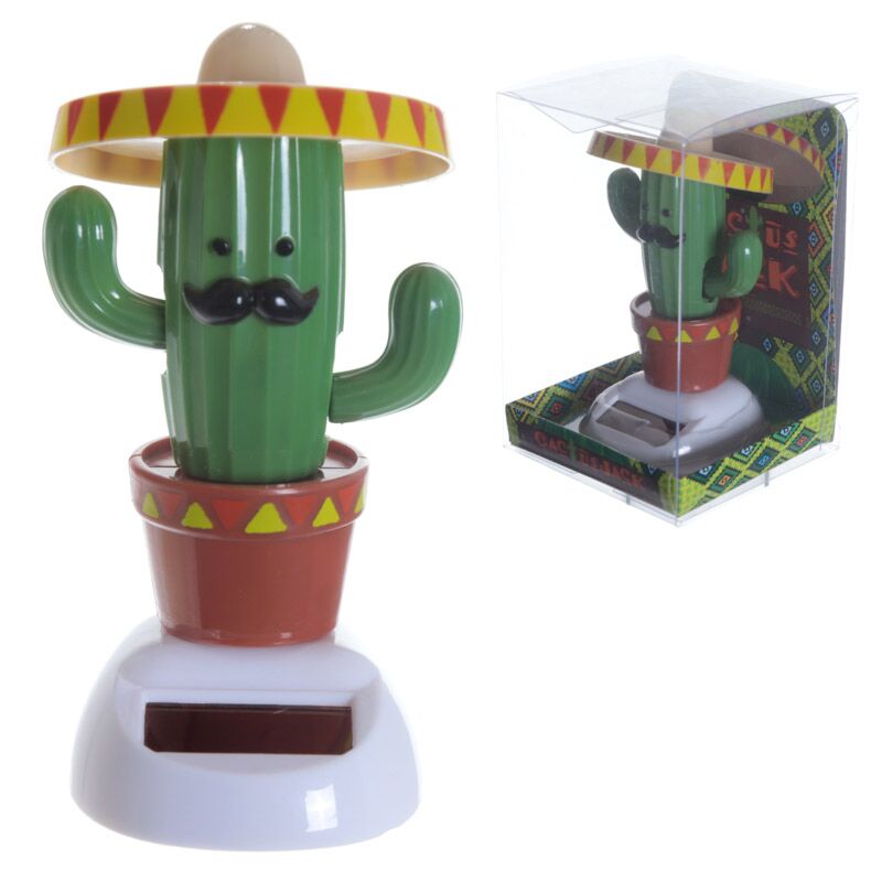 Cargue la imagen en el visor de la galería, Cactus met sombrero solar poppetje