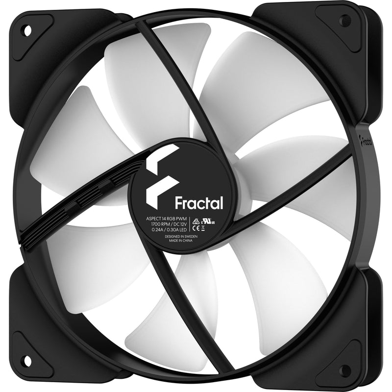 Load image into Gallery viewer, Fractal Design Fractal Design Aspect 14 RGB PWM Black Frame 3 Fan Pack