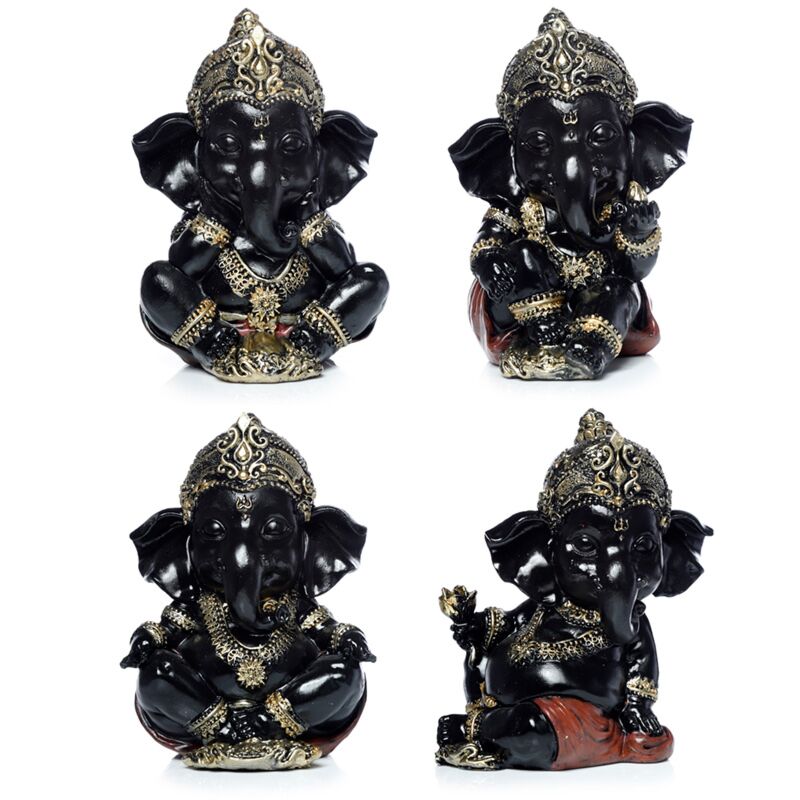 Chargez l'image dans la visionneuse de la galerie, Zwart goud ganesh