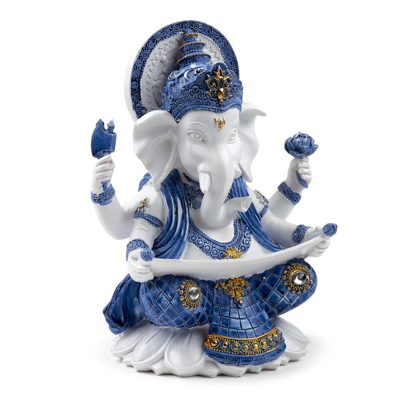 Cargue la imagen en el visor de la galería, Wit blauw ganesh kennis