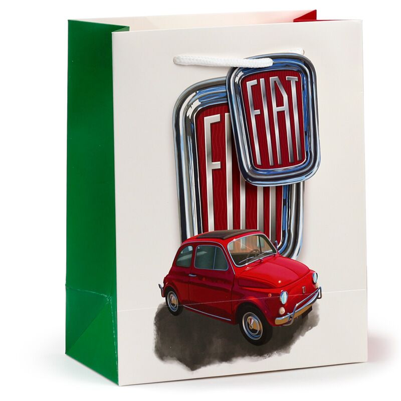 Load image into Gallery viewer, Union fiat 500 retro rood wit - cadeautasje medium