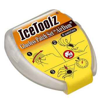 Load image into Gallery viewer, IceToolz Zelfklevende bandenplakkers AirDam 24056J5 50 doosjes à 6 stuks (in pot)