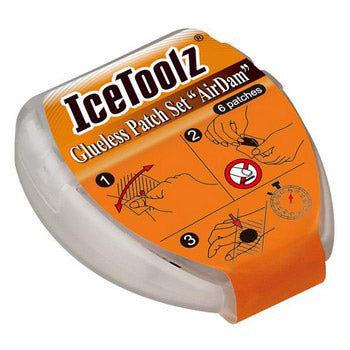 Load image into Gallery viewer, IceToolz Zelfklevende bandenplakkers AirDam 24056J5 50 doosjes à 6 stuks (in pot)