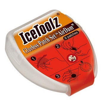 Load image into Gallery viewer, IceToolz Zelfklevende bandenplakkers AirDam 24056J5 50 doosjes à 6 stuks (in pot)