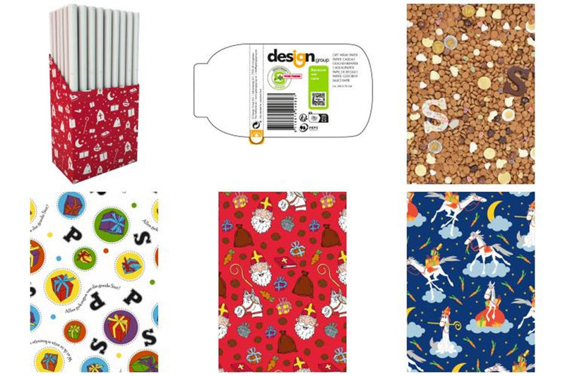 Laden Sie das Bild in Galerie -Viewer, Hoomark sinterklaaspapier 200x70 per losse rol