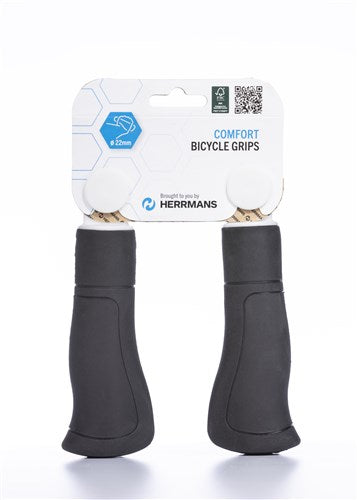Afbeelding laden in galerijviewer, Herrmans Ergo 84B zwart 120mm - fiets handvat