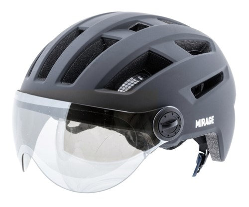 Load image into Gallery viewer, Mirage urban helm speed pedelec led 55-58cm mat zwart