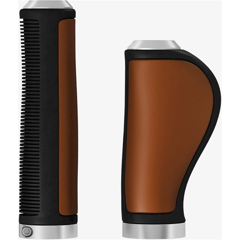 Load image into Gallery viewer, Brooks Handvatten Ergonomic Leather grip 100 130mm honey