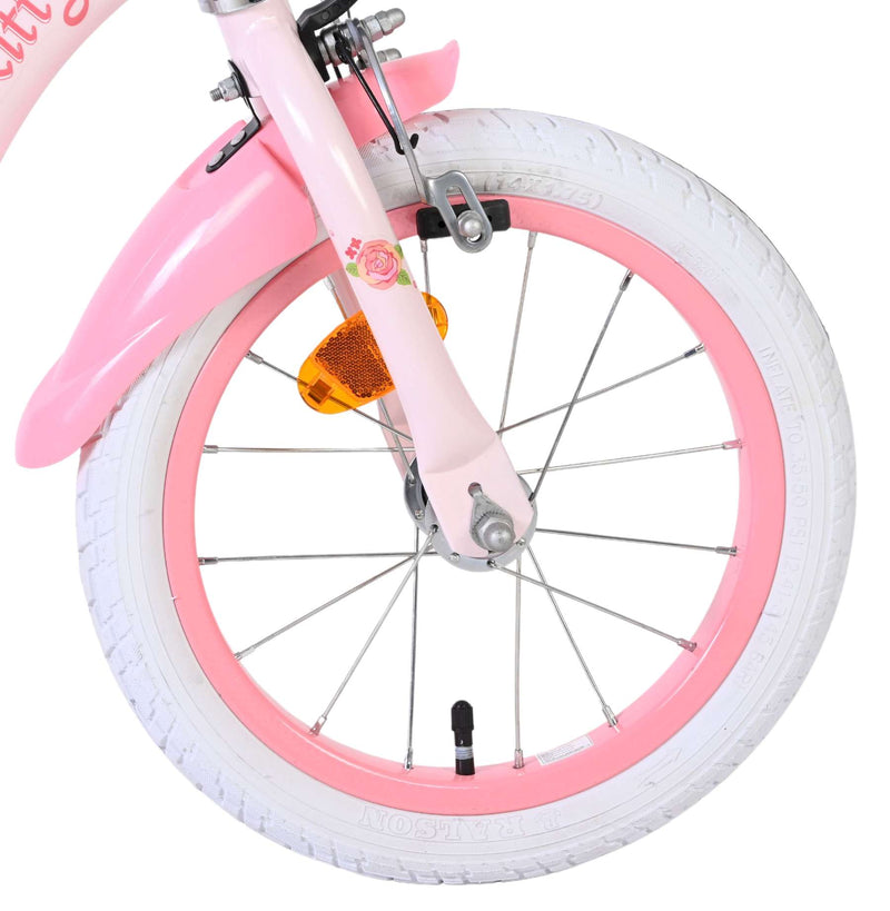 ギャラリービューアに画像をロードする, Volare hello kitty kinderfiets - meisjes - 14 inch - roze - twee handremmen