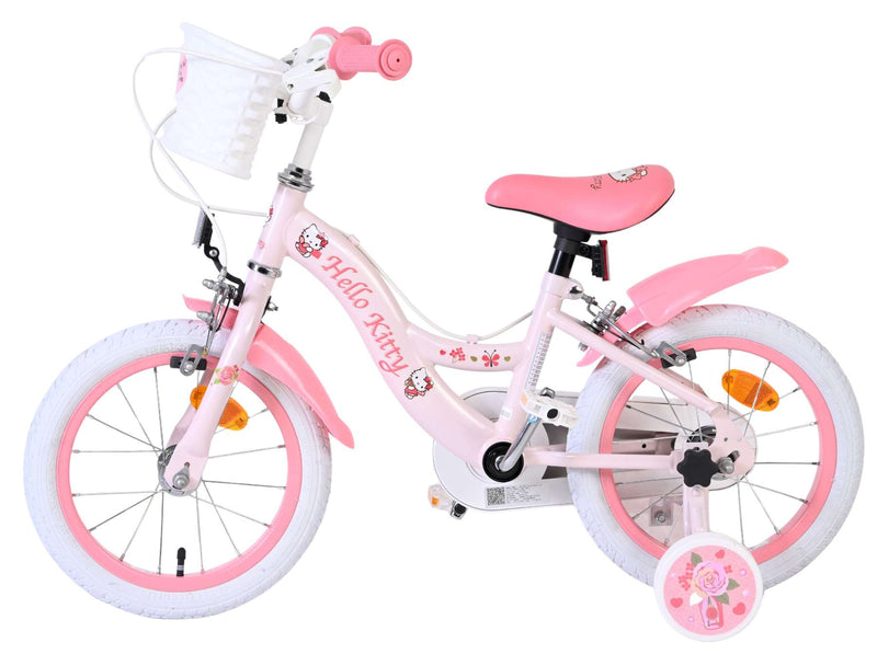 ギャラリービューアに画像をロードする, Volare hello kitty kinderfiets - meisjes - 14 inch - roze - twee handremmen