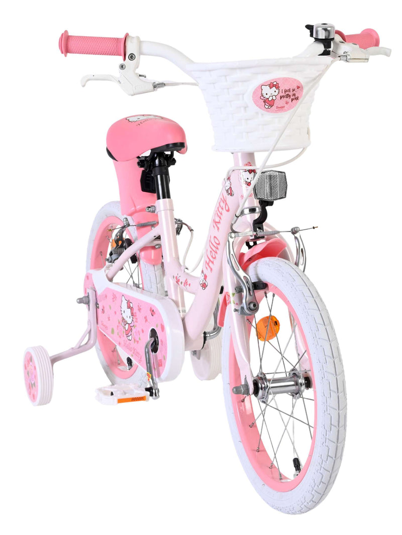 Laden Sie das Bild in Galerie -Viewer, Volare hello kitty kinderfiets - meisjes - 16 inch - roze - twee handremmen