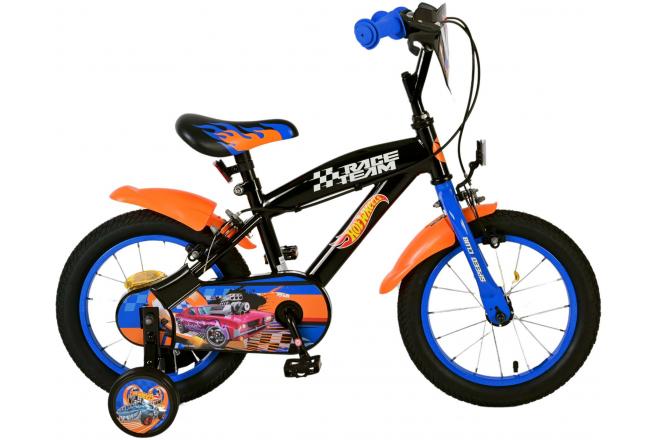 Load image into Gallery viewer, Hot wheels kinderfiets - jongens - 14 inch - zwart - twee handremmen