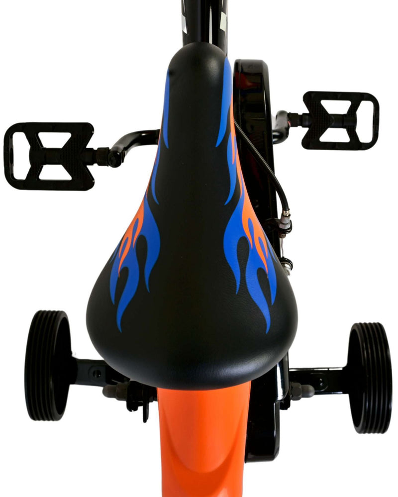 Load image into Gallery viewer, Hot wheels kinderfiets - jongens - 14 inch - zwart - twee handremmen