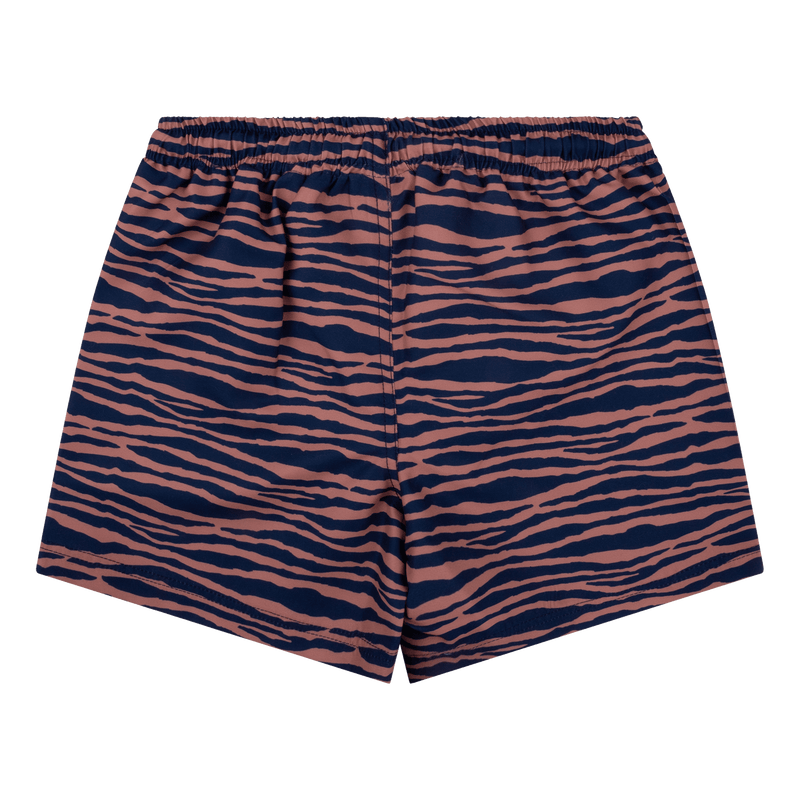 Laden Sie das Bild in Galerie -Viewer, Vibrant stripes | blauw oranje uv zwembroek jongen