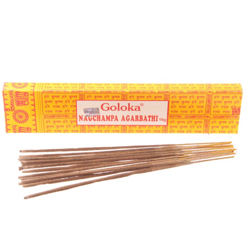 Cargue la imagen en el visor de la galería, Agarbathi - goloka nag champa wierook 16g
