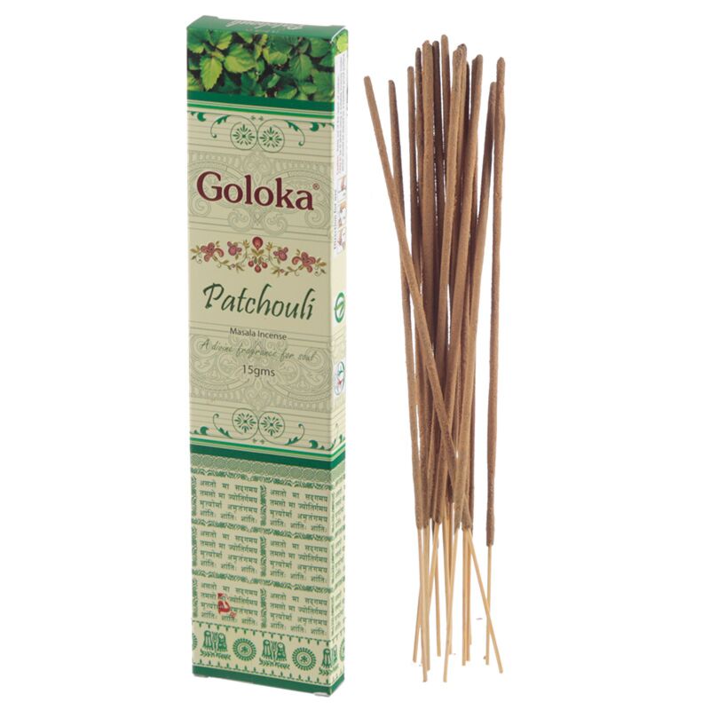 Cargue la imagen en el visor de la galería, Patchouli - goloka masala wierook stokjes