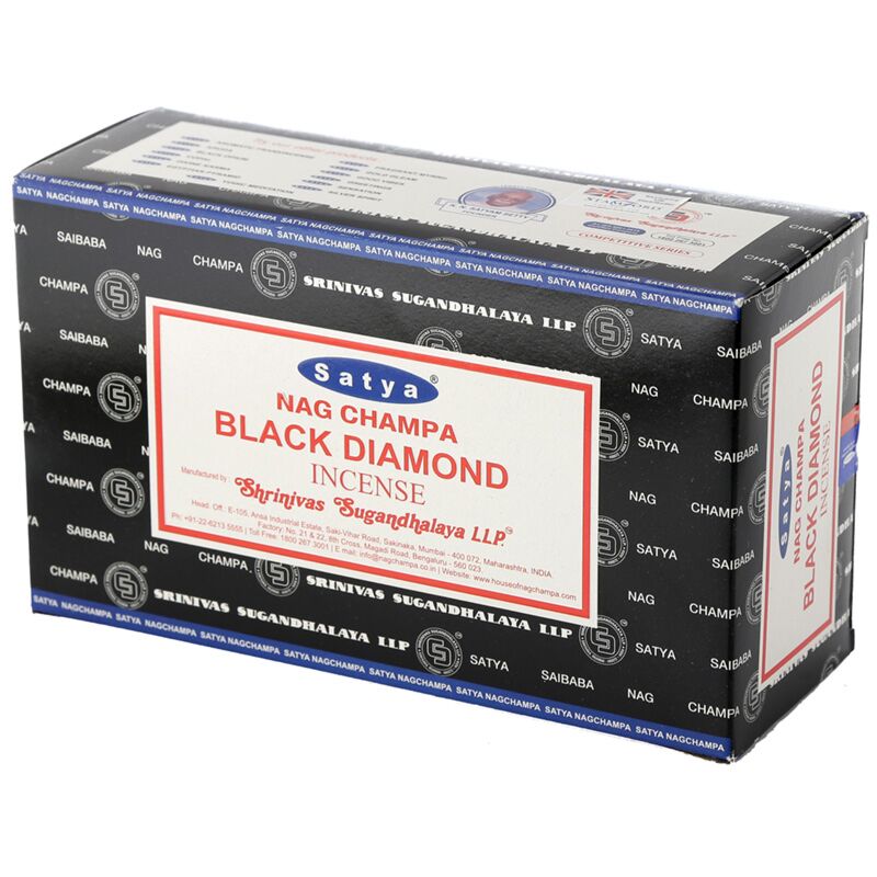 Laden Sie das Bild in Galerie -Viewer, 01346 zwarte diamant - satya nag champa wierook stokjes