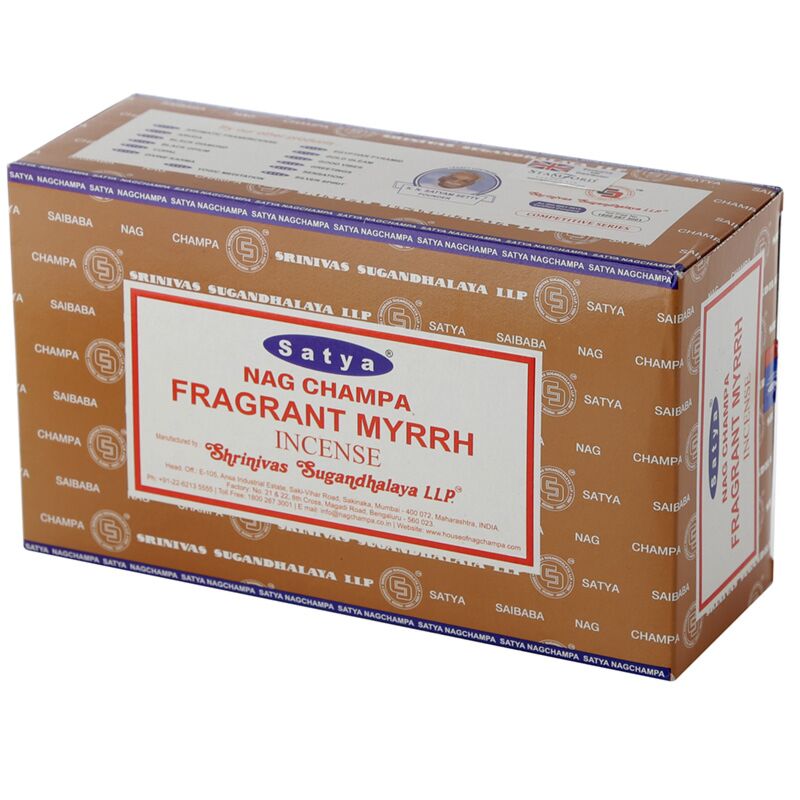 Cargue la imagen en el visor de la galería, 01352 geurige mirre - satya nag champa wierook stokjes
