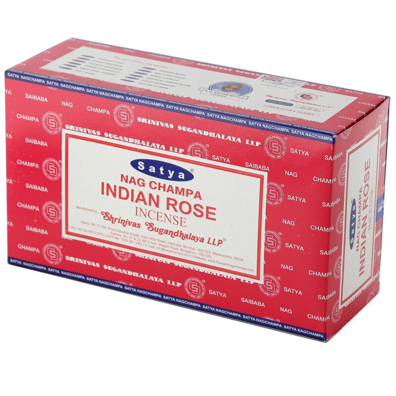 Cargue la imagen en el visor de la galería, 01360 indische roos - satya nag champa wierook stokjes
