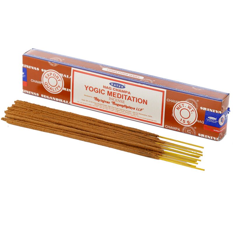 Laden Sie das Bild in Galerie -Viewer, 01369 yogi meditatie - satya nag champa wierook stokjes