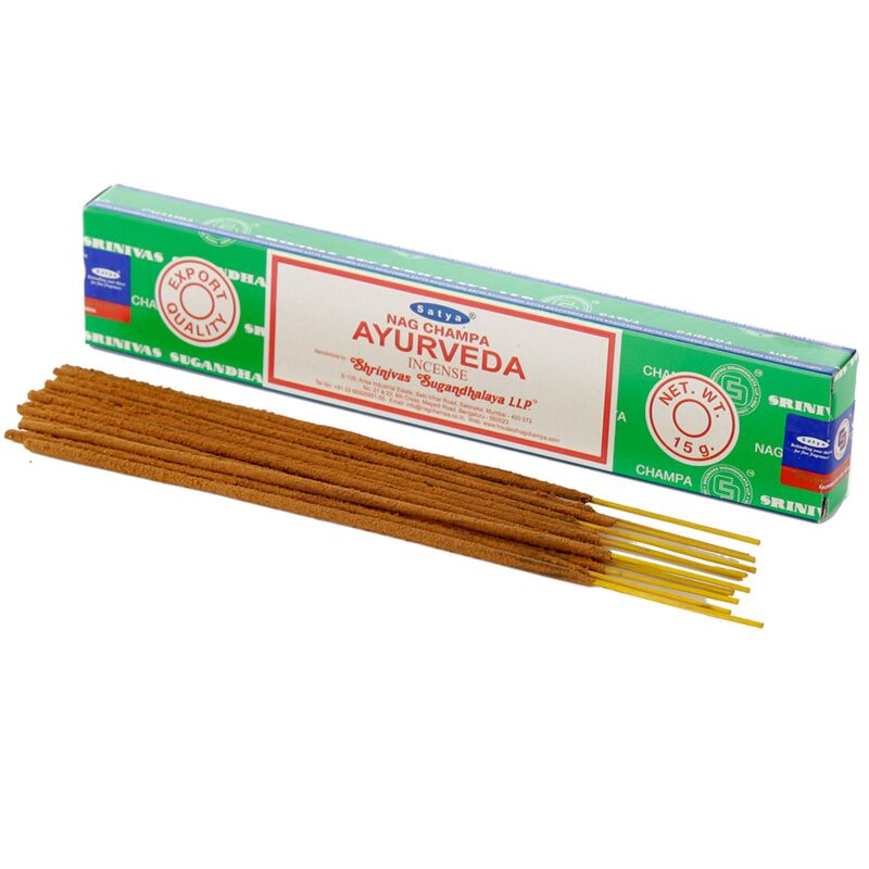 Laden Sie das Bild in Galerie -Viewer, 01405 vfm ayurveda - satya nag champa wierook stokjes